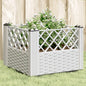Jardinera con clavijas PP azul gris 123,5x43,5x43,5 cm