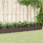 Jardinera con clavijas PP azul gris 123,5x43,5x43,5 cm