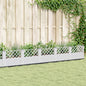 Jardinera con clavijas PP azul gris 123,5x43,5x43,5 cm