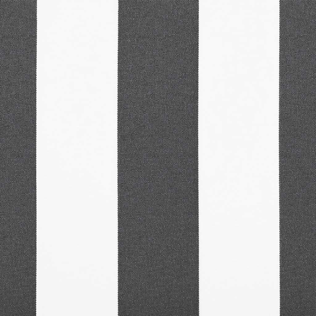 Toldo retráctil manual con LED antracita y blanco 300x250 cm