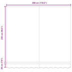Toldo retráctil manual con LED antracita y blanco 300x250 cm