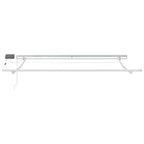 Toldo retráctil manual con LED antracita y blanco 300x250 cm