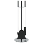 Juego de herramientas para chimenea de 4 piezas, 22 x 59 cm, acero