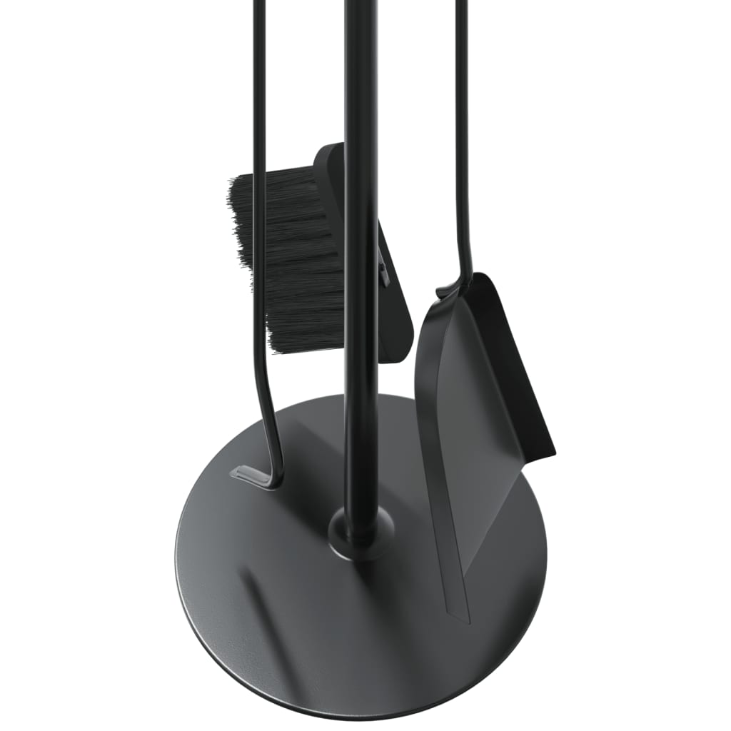 Juego de herramientas para chimenea de 4 piezas, 22 x 59 cm, acero