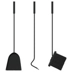 Juego de herramientas para chimenea de 4 piezas, 22 x 59 cm, acero
