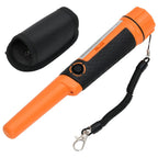 Puntero detector de metales con pantalla LCD negro y amarillo
