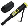 Puntero detector de metales con pantalla LCD negro y amarillo