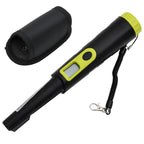 Puntero detector de metales con pantalla LCD negro y amarillo