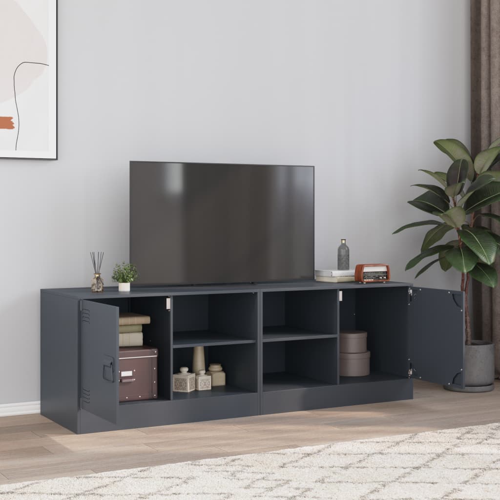 Mueble para TV madera de ingeniería blanco 150x30x50 cm