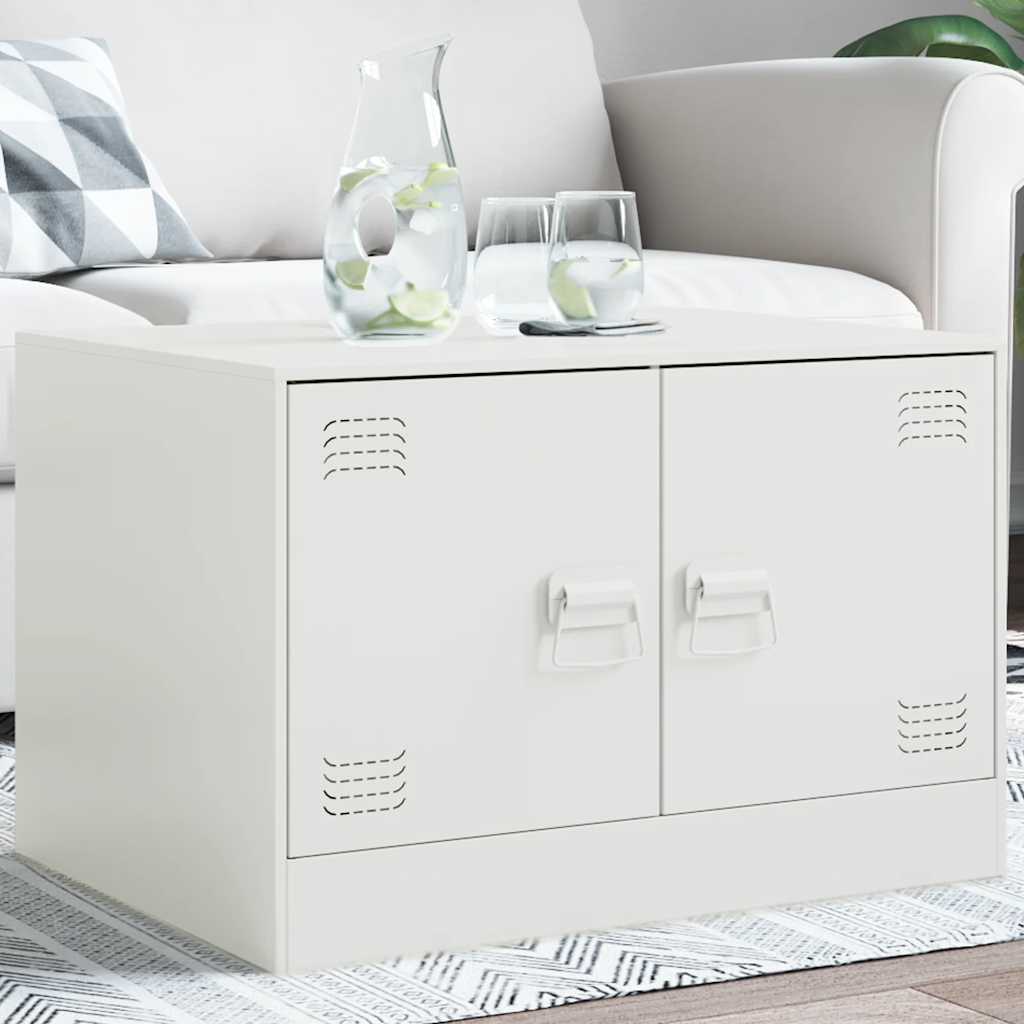 Mesa de centro acero amarillo mostaza 68x50x43,5 cm