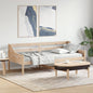 Diván sin colchón blanco 100x200 cm madera maciza de pino