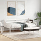 Diván sin colchón blanco 100x200 cm madera maciza de pino