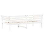 Diván sin colchón blanco 100x200 cm madera maciza de pino