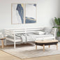 Diván sin colchón blanco 100x200 cm madera maciza de pino
