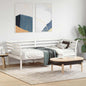 Diván sin colchón blanco 100x200 cm madera maciza de pino