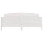 Cama sin colchón madera maciza de pino blanca 180x200 cm