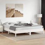 Estructura de cama sin colchón madera de pino maciza 120x200 cm