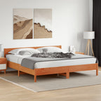Cama sin colchón madera maciza de pino blanca 180x200 cm
