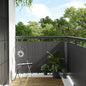 Anthracite grey synthetic rattan balcony awning 1000x100 cm