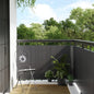 Anthracite grey synthetic rattan balcony awning 1000x100 cm