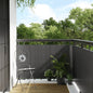 Anthracite grey synthetic rattan balcony awning 1000x100 cm