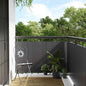 Anthracite grey synthetic rattan balcony awning 1000x100 cm