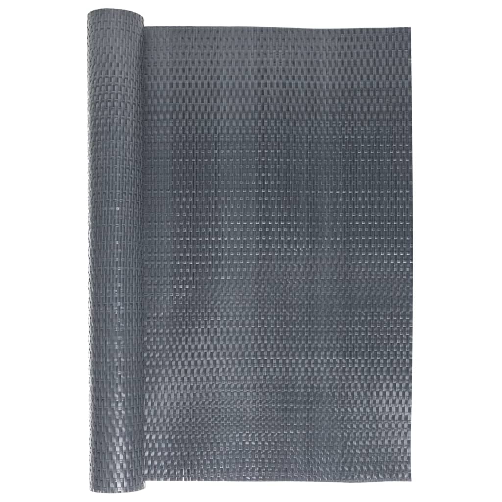 Anthracite grey synthetic rattan balcony awning 1000x100 cm