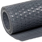 Anthracite grey synthetic rattan balcony awning 1000x100 cm