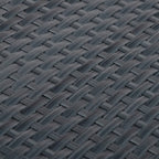 Anthracite grey synthetic rattan balcony awning 1000x100 cm