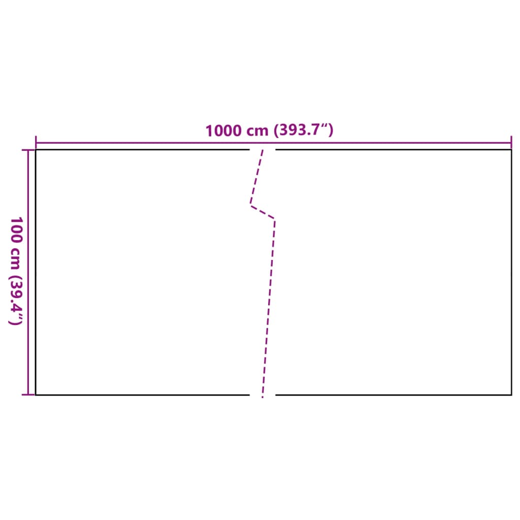 Anthracite grey synthetic rattan balcony awning 1000x100 cm