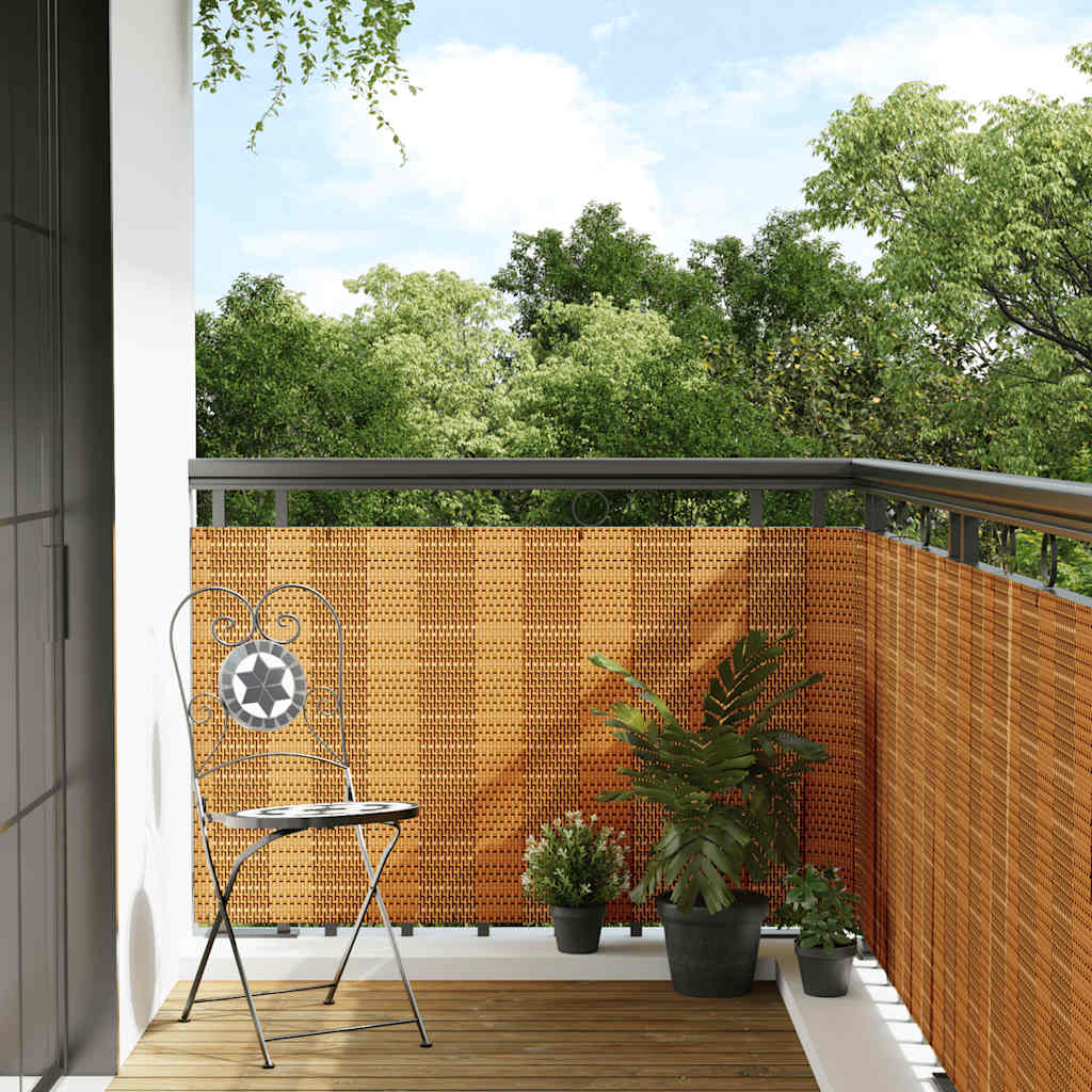 Anthracite grey synthetic rattan balcony awning 1000x100 cm