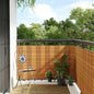 Anthracite grey synthetic rattan balcony awning 1000x100 cm