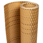 Balcony Privacy Screens 10 pcs Light Brown Synthetic Rattan 255x19 cm