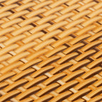 Balcony Privacy Screens 10 pcs Light Brown Synthetic Rattan 255x19 cm