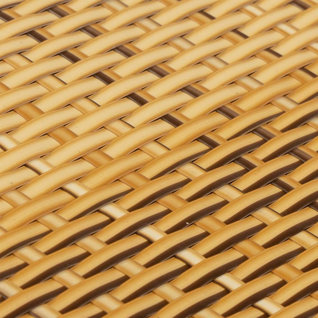 Balcony Privacy Screens 10 pcs Light Brown Synthetic Rattan 255x19 cm