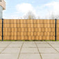 Toldos de balcón 10 uds ratán sintético marrón claro 255x19 cm