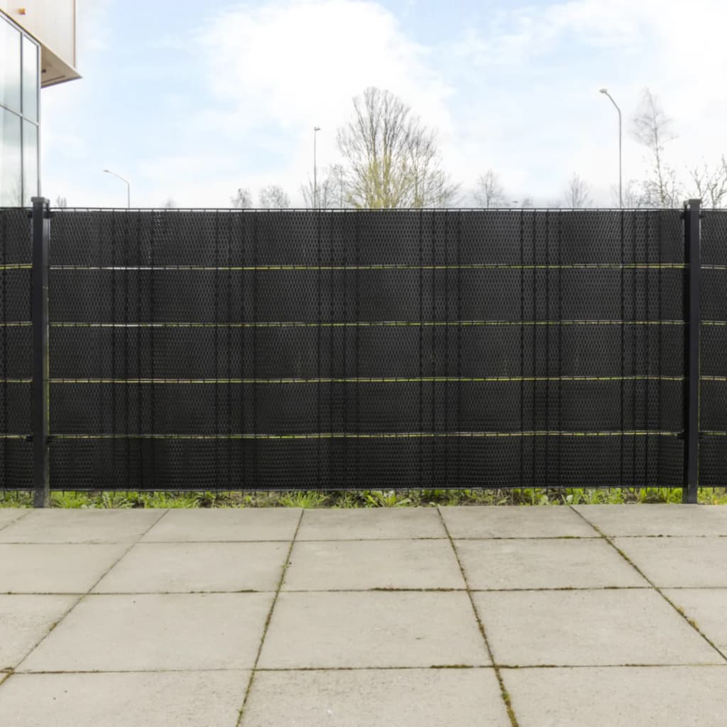 Balcony Privacy Screens 10 pcs Light Brown Synthetic Rattan 255x19 cm