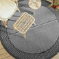 Black PP outdoor rug 160x230 cm