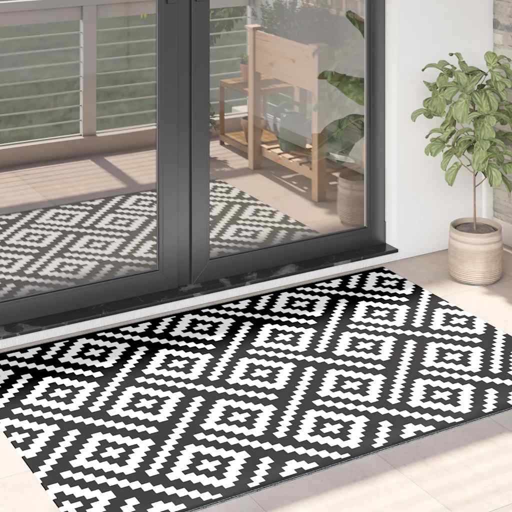 Alfombra de exterior ARAKIL amarilla 140x200 cm PP