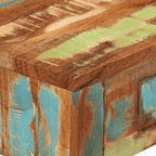 Mesa consola madera maciza reciclada 110x30x76 cm