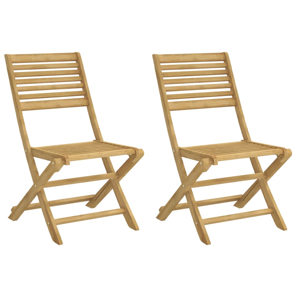 Sillas de jardín plegables 2 uds madera acacia 48,5x61,5x87 cm