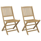 Sillas de jardín plegables 2 uds madera acacia 44x50x88 cm