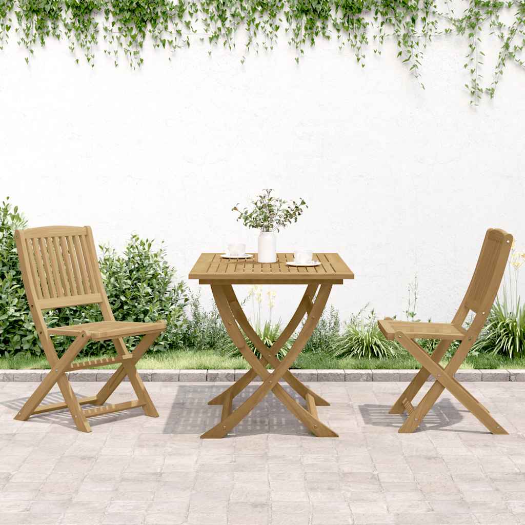 Sillas de jardín plegables 2 uds madera acacia 44x50x88 cm