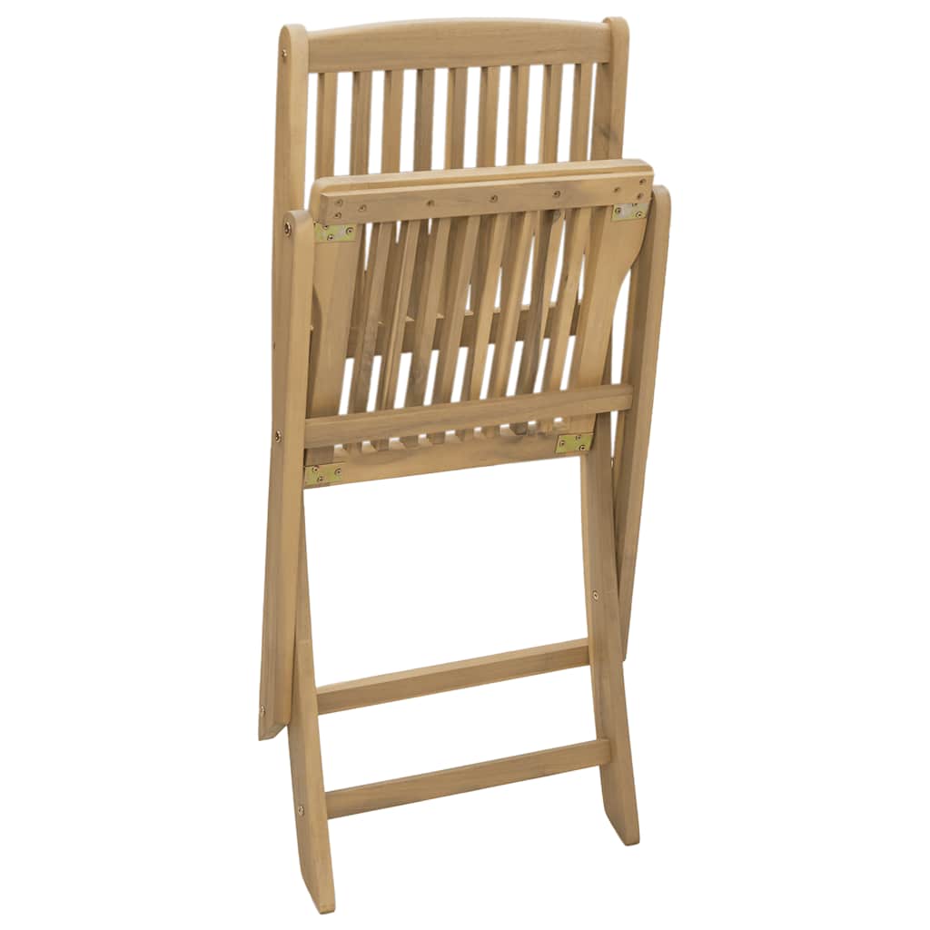 Sillas de jardín plegables 2 uds madera acacia 44x50x88 cm