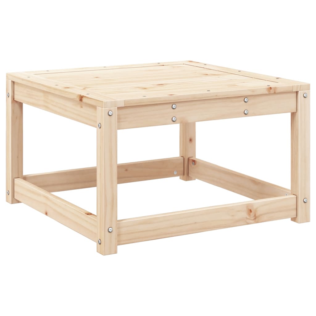 Taburete de jardín madera maciza de pino