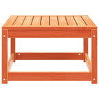 Taburete de jardín madera maciza de pino marrón cera