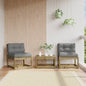Garden sofas with cushions 2 pcs impregnated pine wood