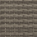 Tumbonas 2 piezas con mesa de ratán sintético gris