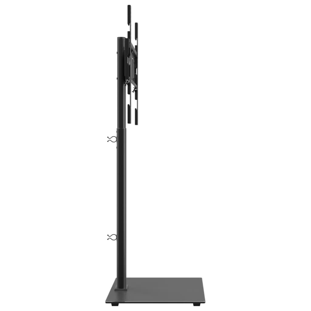 Mueble de TV de esquina 1 nivel para 32-65 pulgadas negro