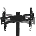 Mueble de TV de esquina 1 nivel para 32-65 pulgadas negro
